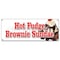 Signmission HOT FUDGE BROWNIE SUNDAE BANNER SIGN ice cream dessert cones fresh made B-Hot Fudge Brownie Sundae - alternate 1